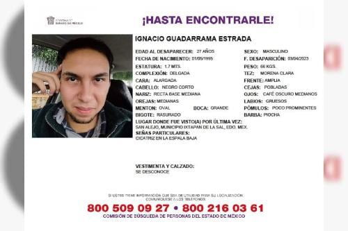 DE NUESTRO INBOX: Desaparece joven abogado en Ixtapan de la Sal